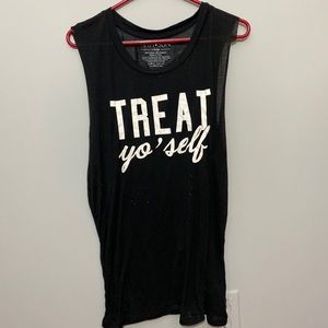 “Treat Yo’Self” Black Tank